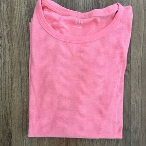 GAP Coral Ribbed Knit Top